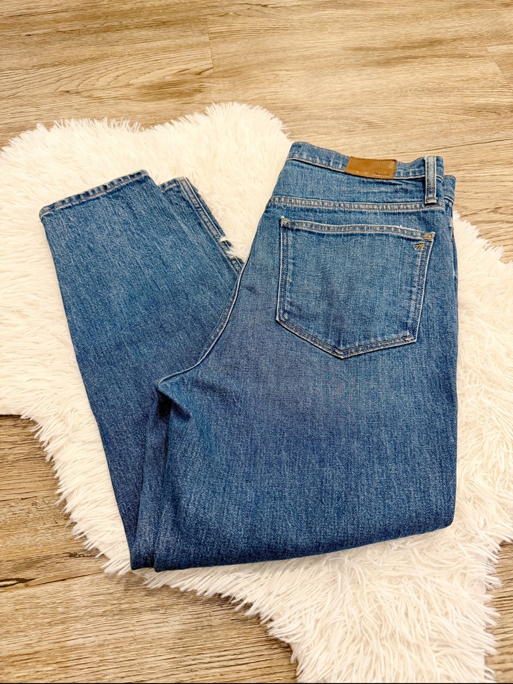 Madewell Stovepipe Jeans 32 High Rise Medium Wash